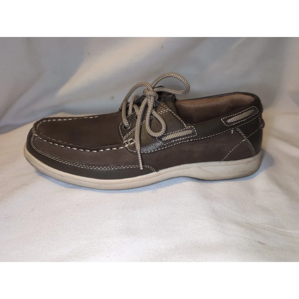 Men's Florsheim Lakeside Oxford Moc Toe 13157-200 Brown Nubuck Leather Sz 9M